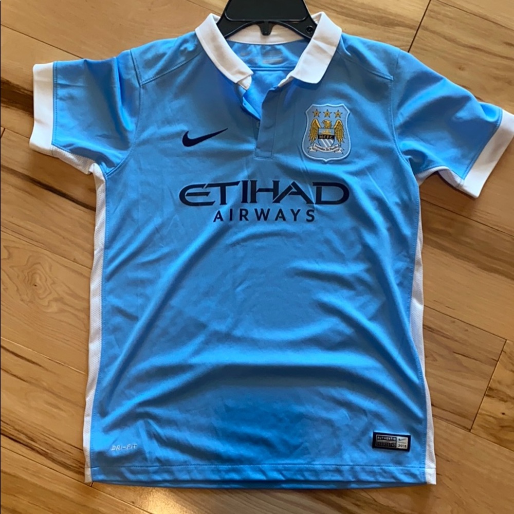 Boys Etihad Airways soccer jersey